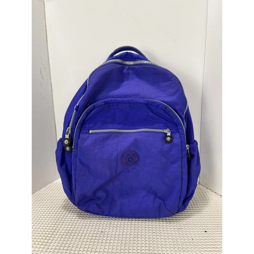 Kipling Seoul Purple Backpack Small Nylon Travel‎ Bag Lightweight